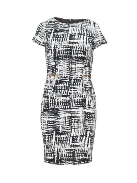 George black and white dress